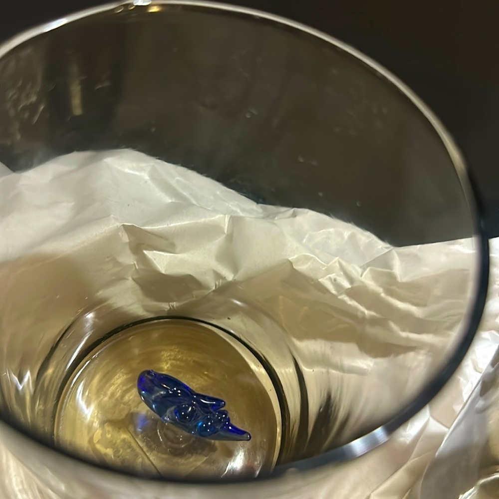 Urban Outfitters Crescent Blue Moon Glass Tumbler Smokey Grey Clear Glass set - Picture 2 of 11